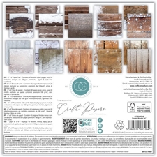 Craft Consortium 6x6" Paper Pad - Frosted Wood